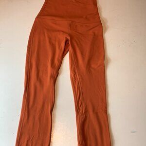 Lululemon Athletica leggings size 2 canyon orange high rise new without tag